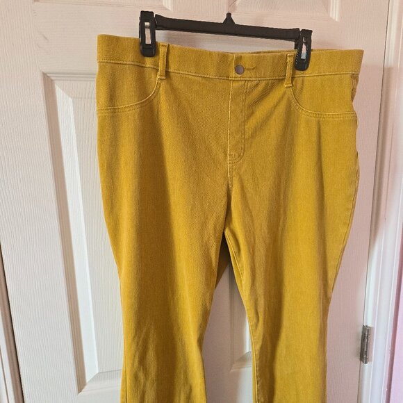 Time and Tru Mustard Yellow Jeggings XXL - Picture 1 of 9
